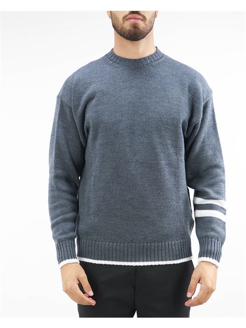 Jacquard sweater with contrasting details Low Brand LOW BRAND |  | L1MFW23246664N067